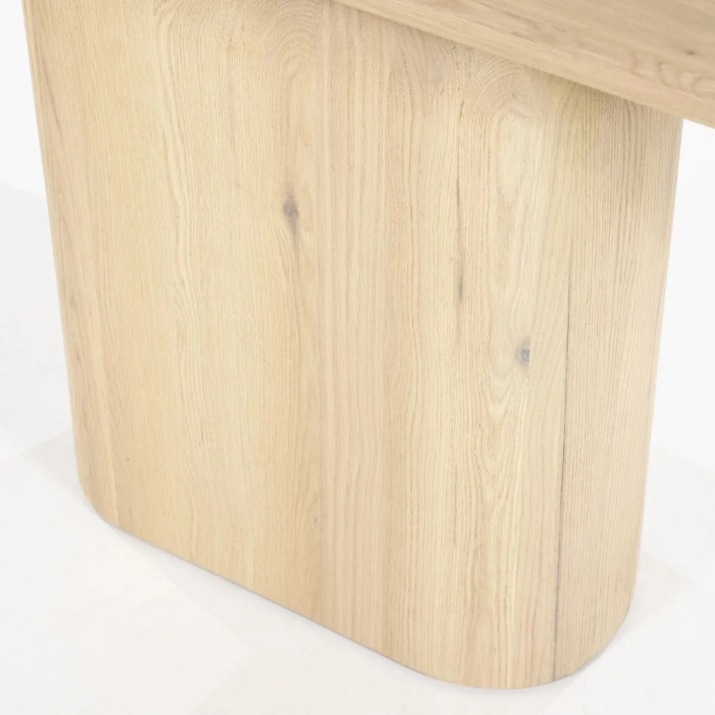 Eleonora Leon Design Wandtafel Eiken Hout Naturel - 200 X 45cm.