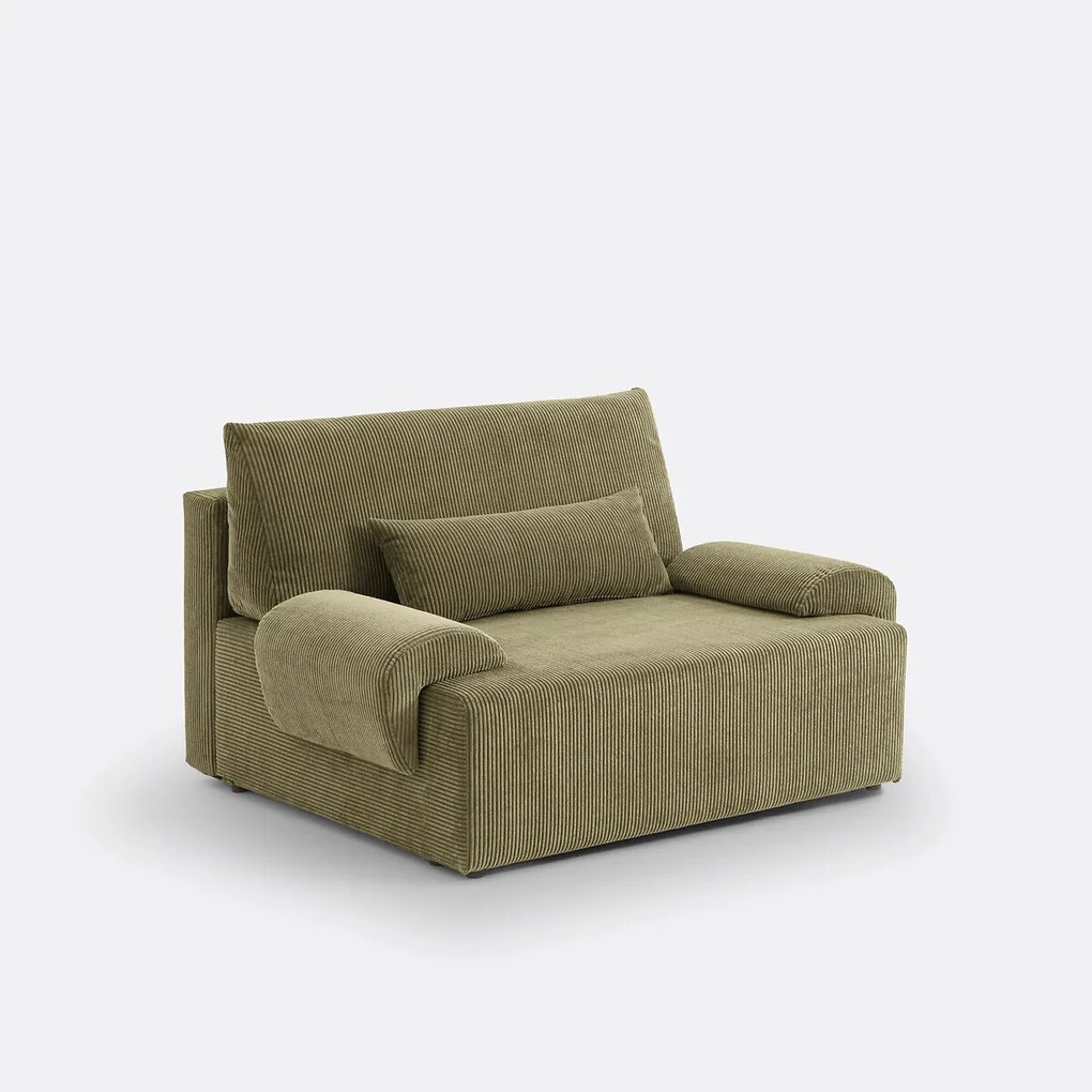 2-zits corduroy slaapbank met koffer, MAONA