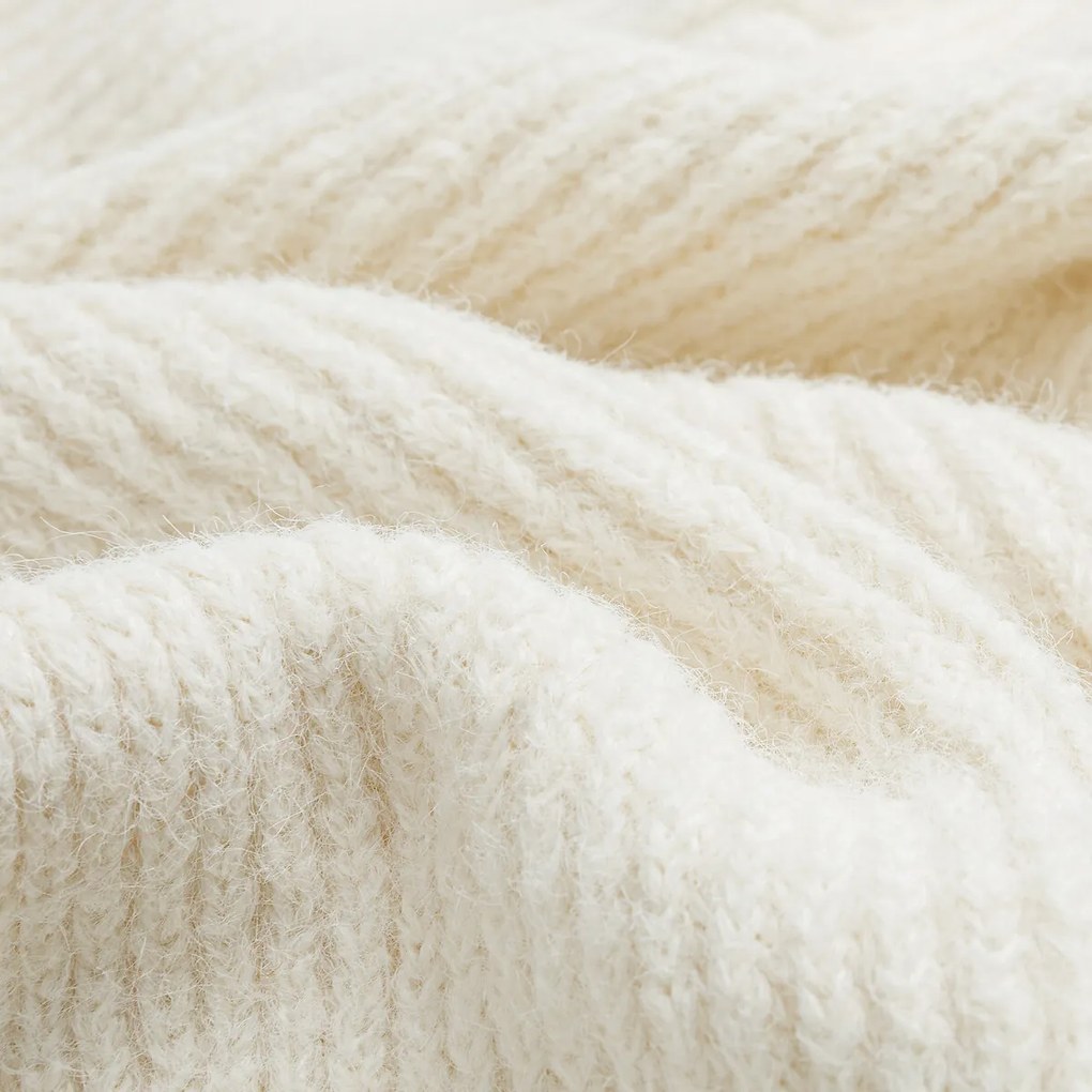 Plaid in geribt tricot, Fionan