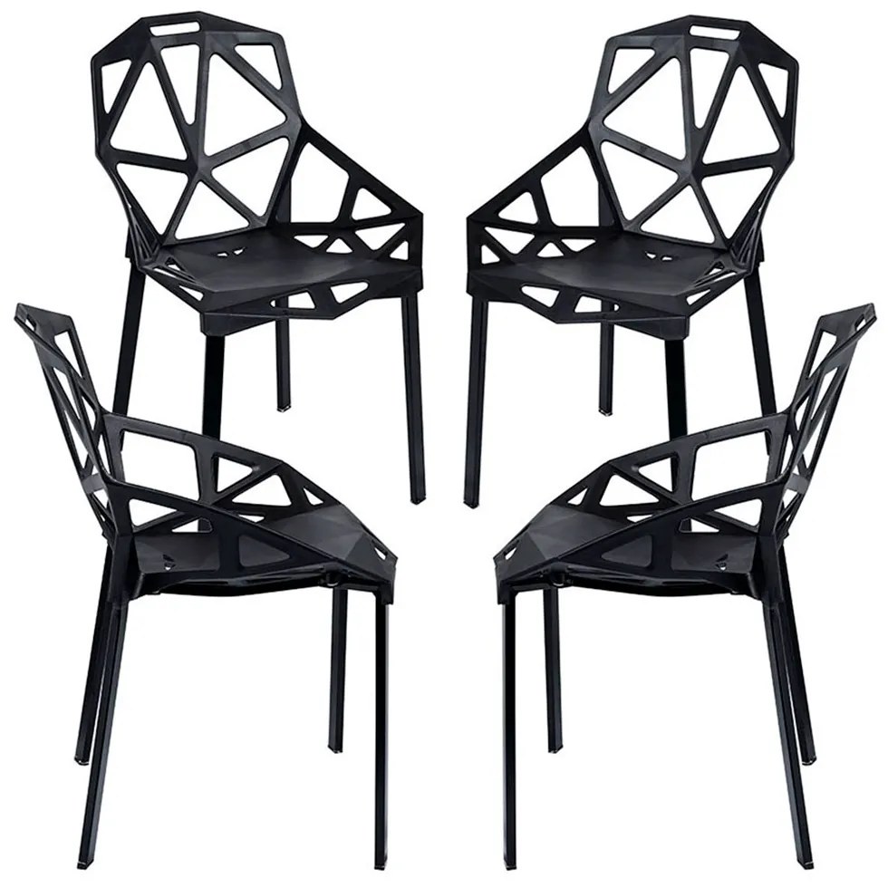 Pakket 4 Omega Stoelen