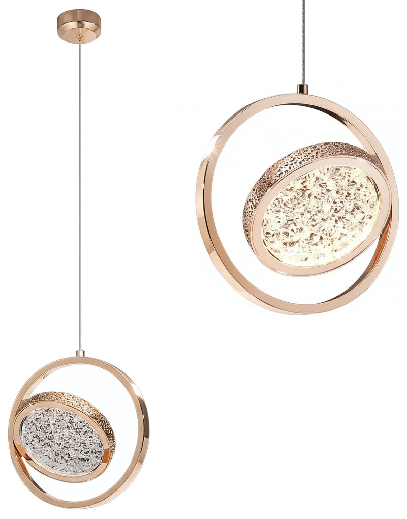 Kristallen Hanglamp LHJ106-1CP LIGHT ROSE GOLD