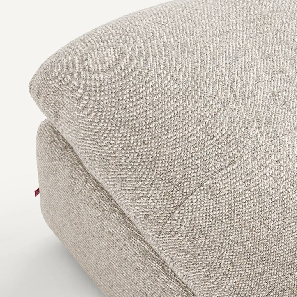 Modulaire voetensteun van getextureerd linnen en viscose, GIULIANO