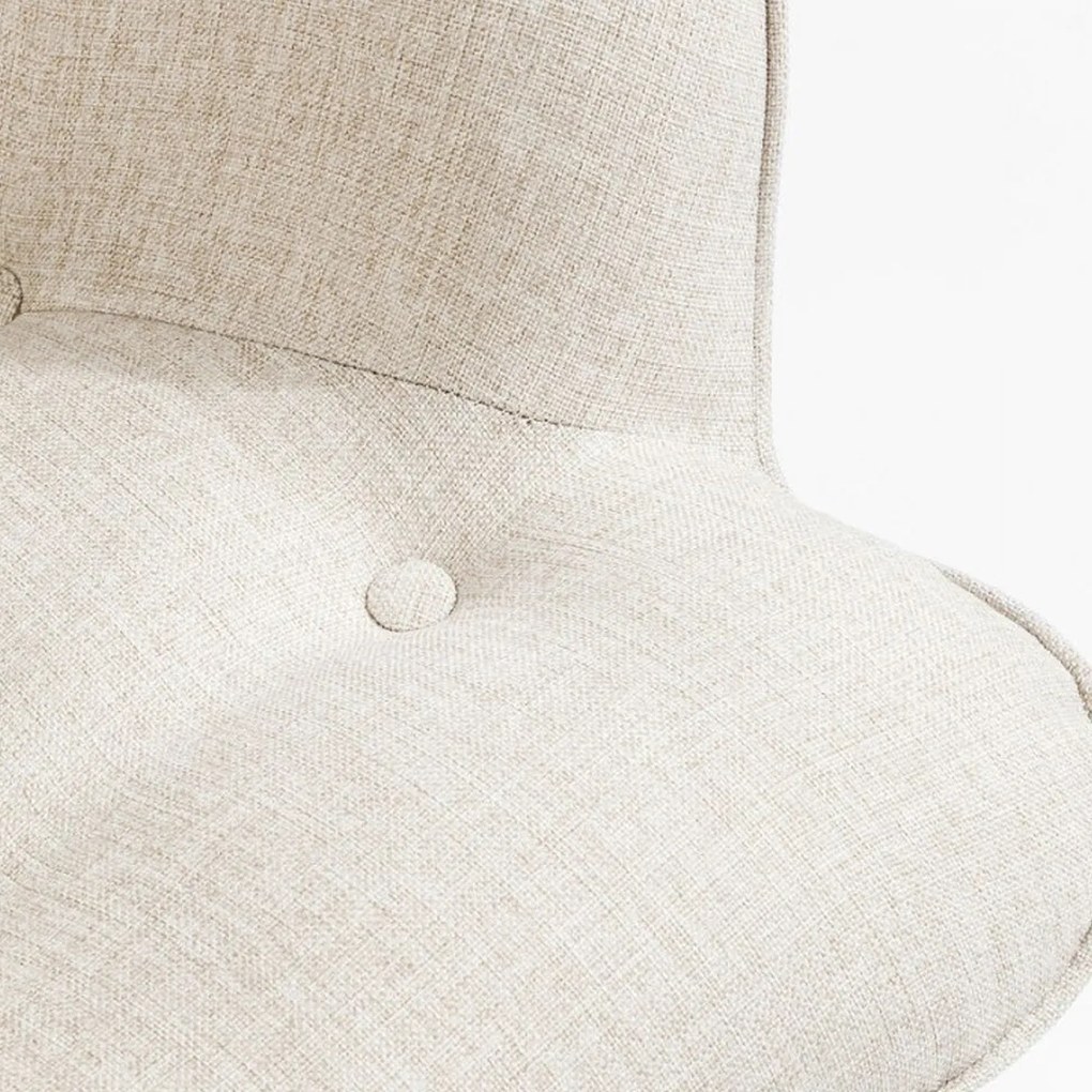 Oorfauteuil Retro Design Naturel
