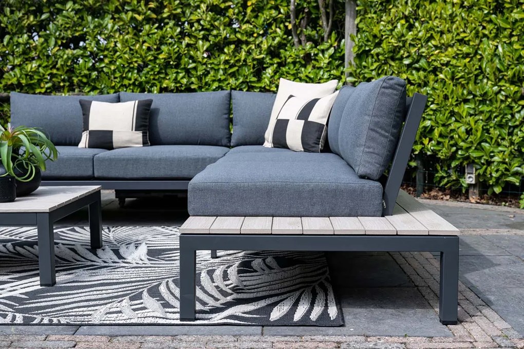 Garden Impressions Nicolle loungeset - Carbon black - donker grijs - Op=Op
