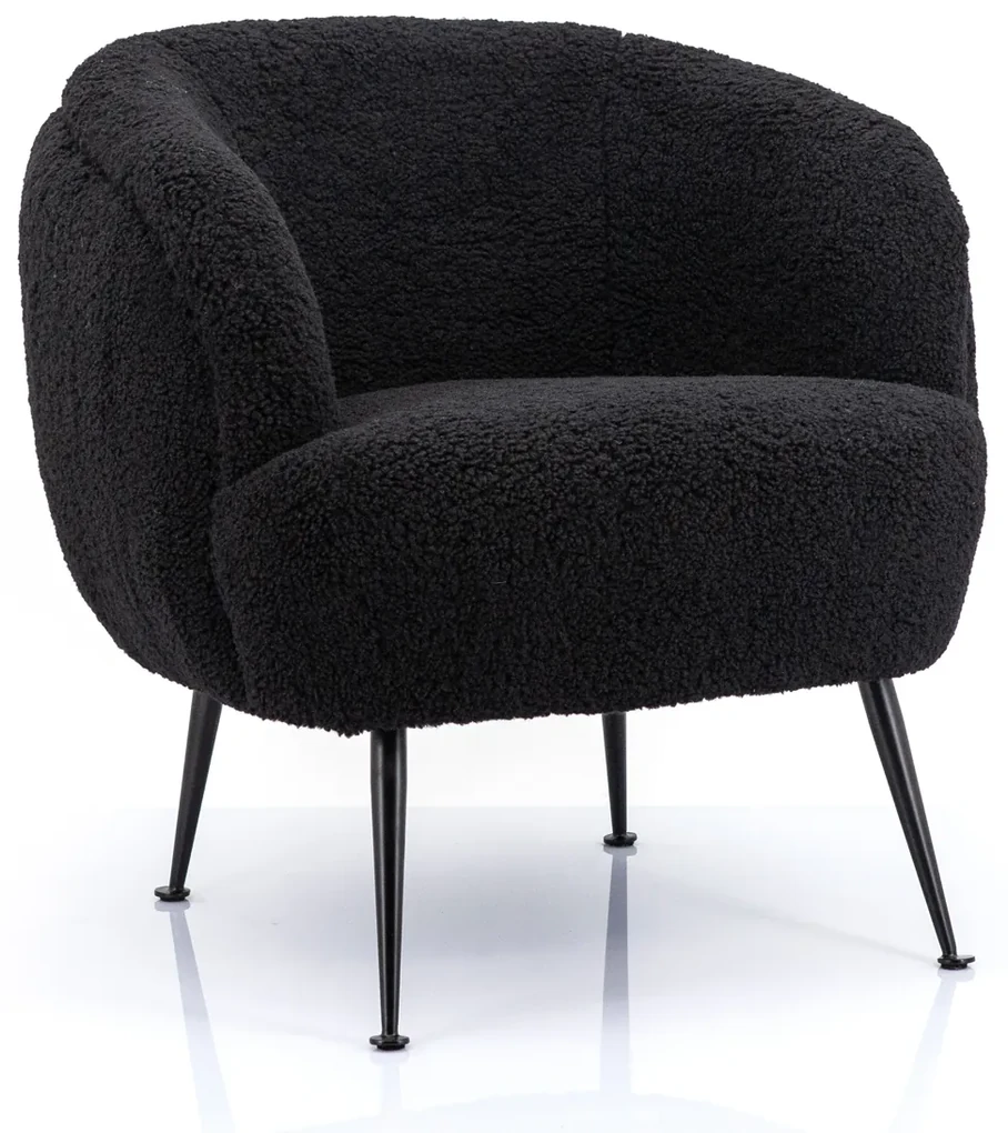 By-Boo Babe Moderne Fauteuil Zwart