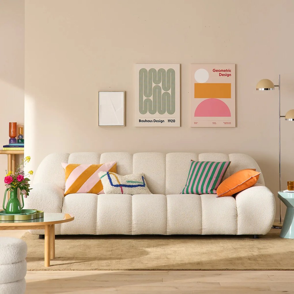 4-zitsbank, stof multi-chenille, Nuria