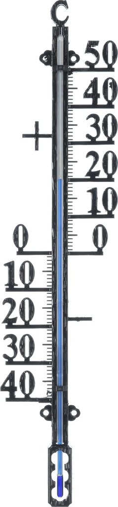Nature profielthermometer - metaal - zwart