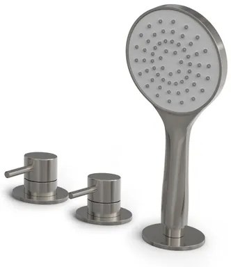 Hotbath Buddy Badrandcombinatie - één hendel mengkraan - Geborsteld nikkel B175GN