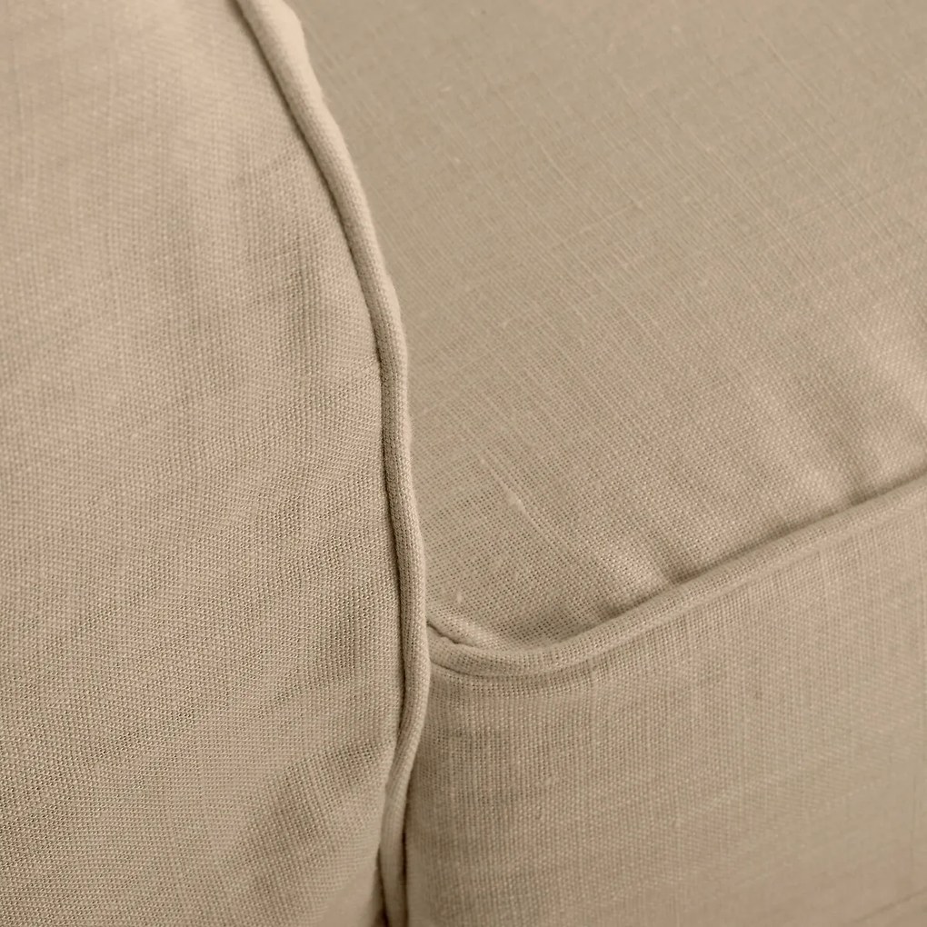 Fauteuil in dik linnen, uitstekend comfort, Adelia