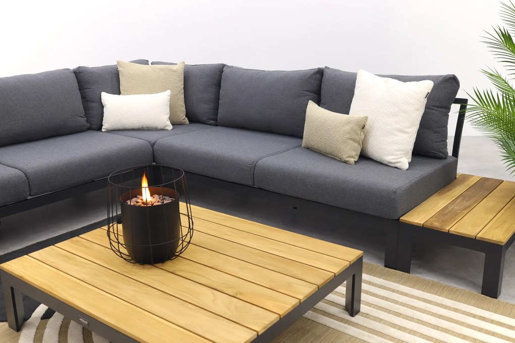 Avalounge loungeset - Aluminium/teakhout - 5 persoons