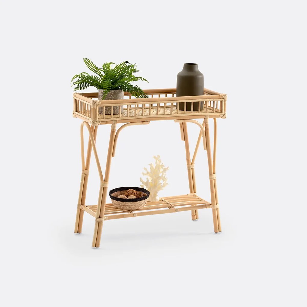 Console in rotan en bamboe, Nyla