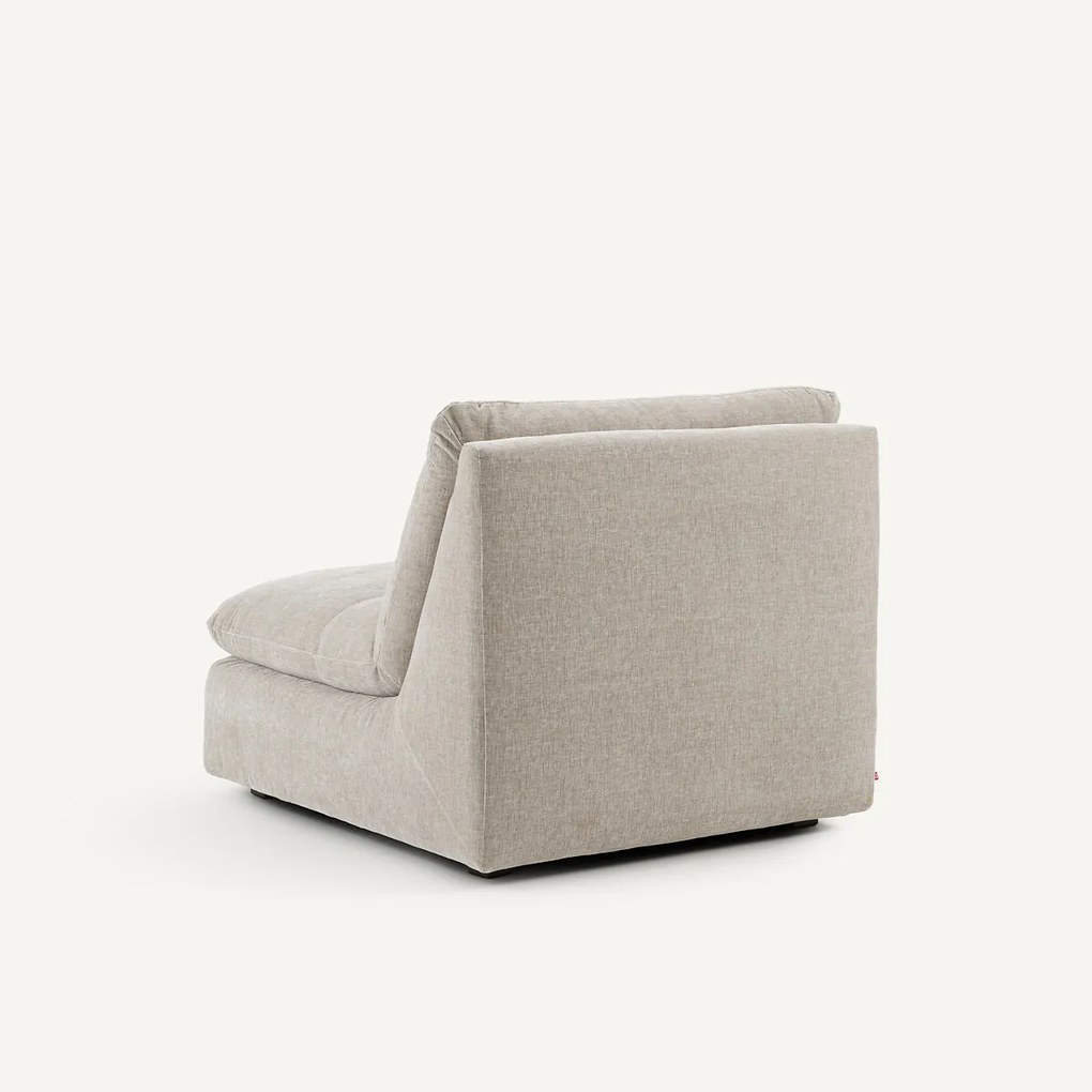 Modulaire fauteuil van chenillefluweel, Giuliano