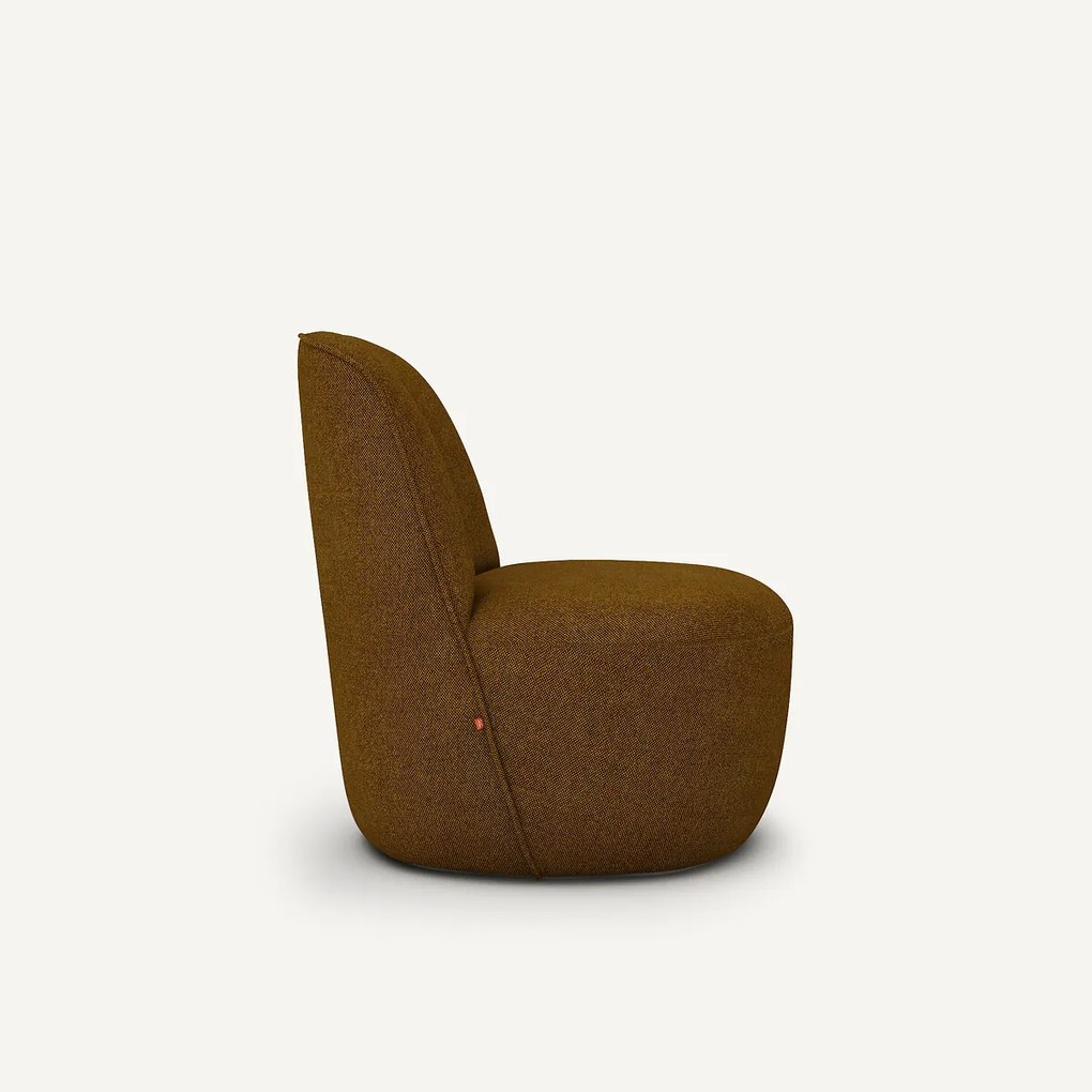 Draaifauteuil in gevlochten chiné, Rosebury