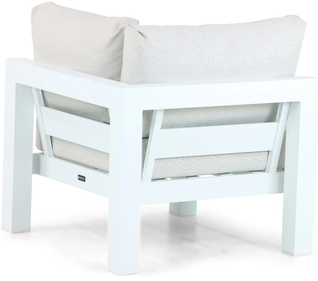 Hoek loungeset 5 personen Aluminium Wit Lifestyle Garden Furniture Luca