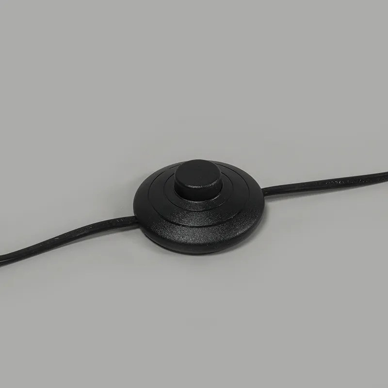 Vloerlamp messing met groene kap 50 cm - Kaso