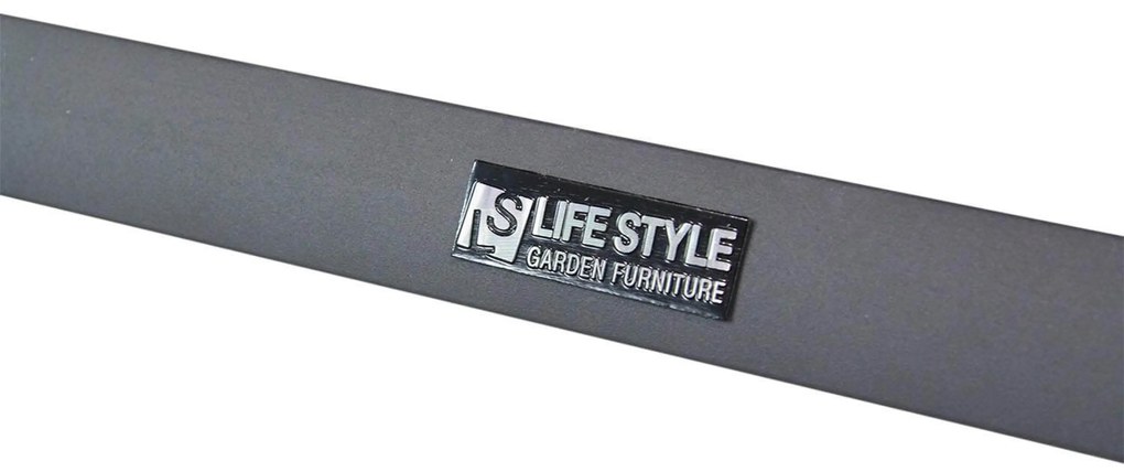 Lifestyle Garden Furniture Tirana/Residence Dining Tuinset Aluminium/textileen Grijs 7-delig