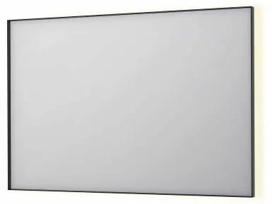 INK SP32 spiegel - 120x4x80cm rechthoek in stalen kader incl indir LED - verwarming - color changing - dimbaar en schakelaar - geborsteld metal black 8410075