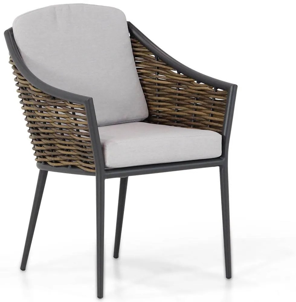 Bistroset 2 personen 70 cm Aluminium/wicker Grijs Coco Olivine/Como