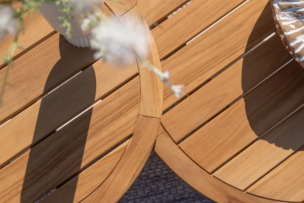 4 Seasons Volta koffietafel - teakhout/antraciet - Ø60 OP=OP