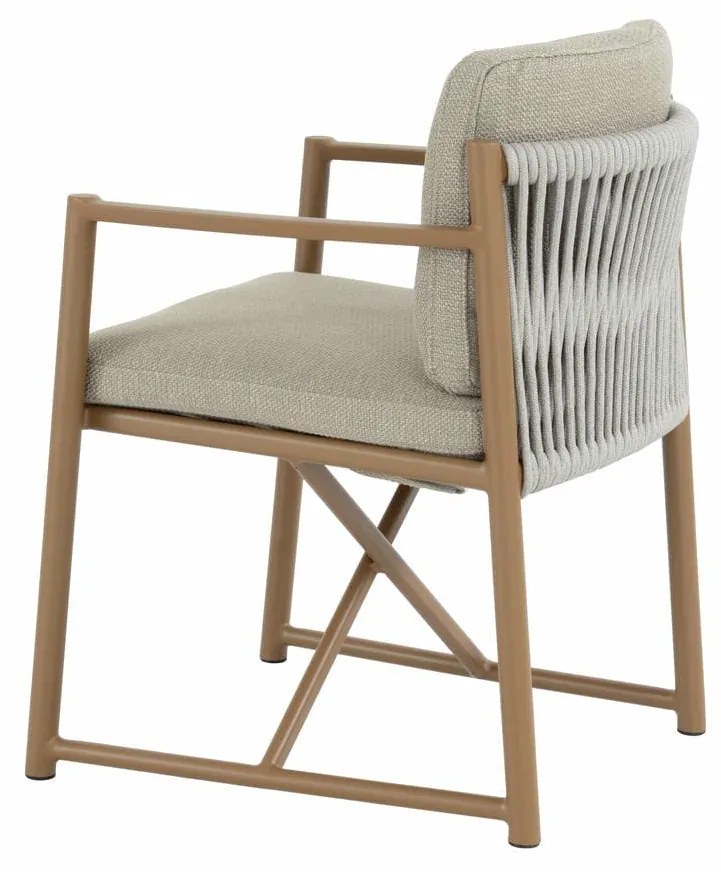 4 Seasons Outdoor Marina tuinstoel amber Tuinstoel   taupe weerbestendig