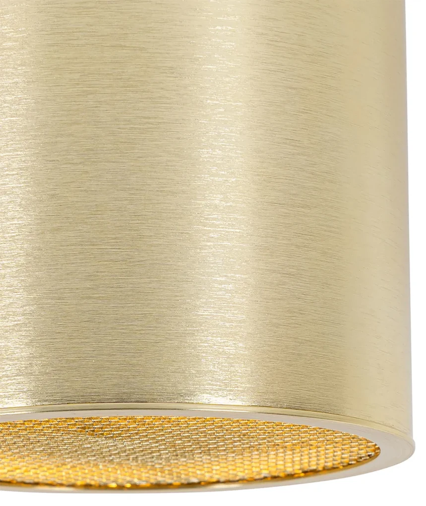 Design Spot / Opbouwspot / Plafondspot goud - Impact Honey Design GU10 cilinder / rond Binnenverlichting Lamp