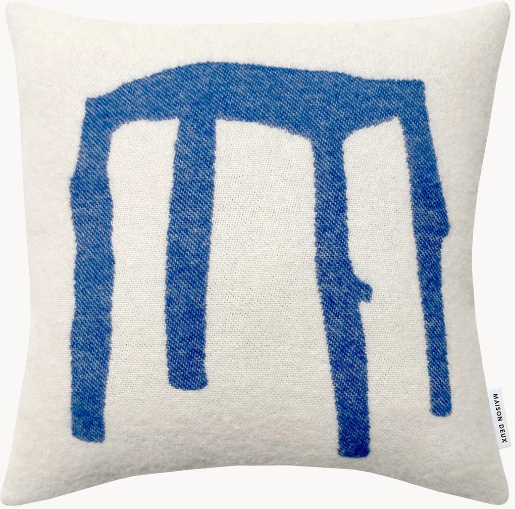 Jacquard wollen kussen Teun Zwets