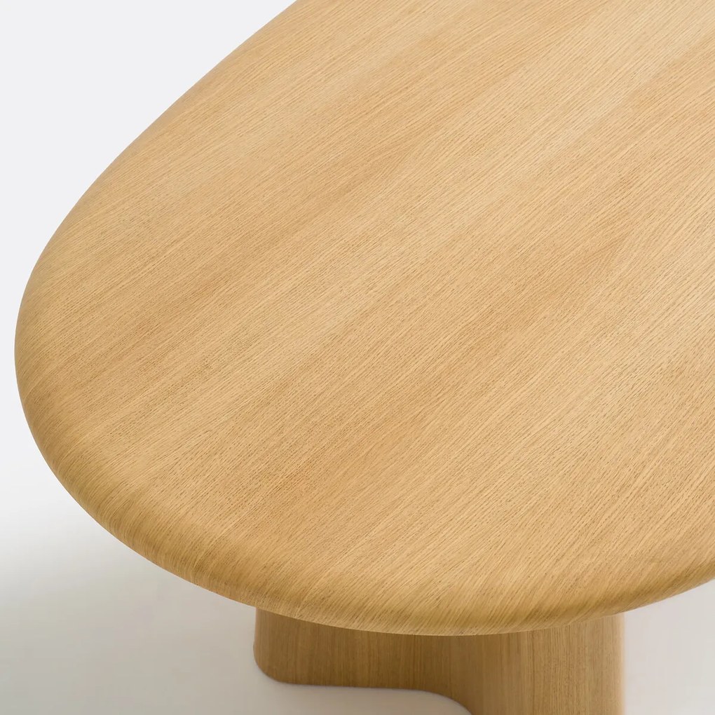 Ovale eettafel, eikenfineer, 6 tot 8 couverts, WILLIAM