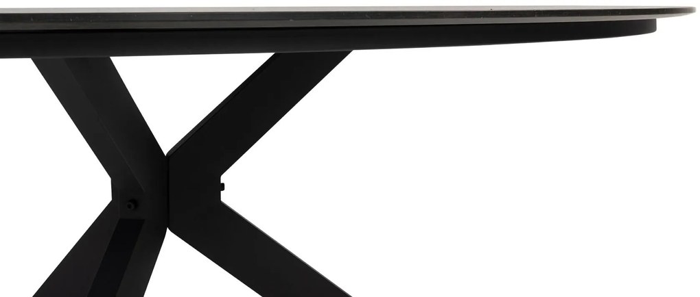 4 Seasons Outdoor Locarno tafel Slate antraciet met HPL blad Ø 160 cm SALE Tuintafel   antraciet weerbestendig