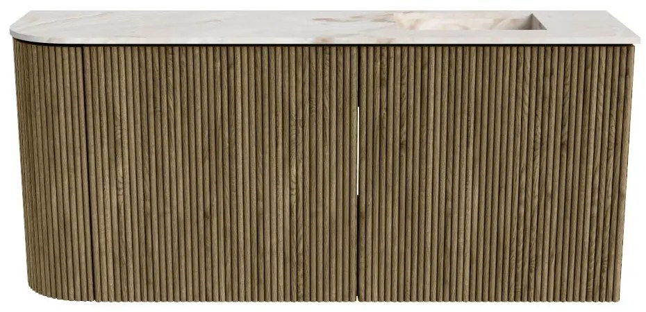 Mondiaz Joya DLux 90cm toiletmeubel ronding links dusk met wastafel faye rechts 1 kraangat frappe