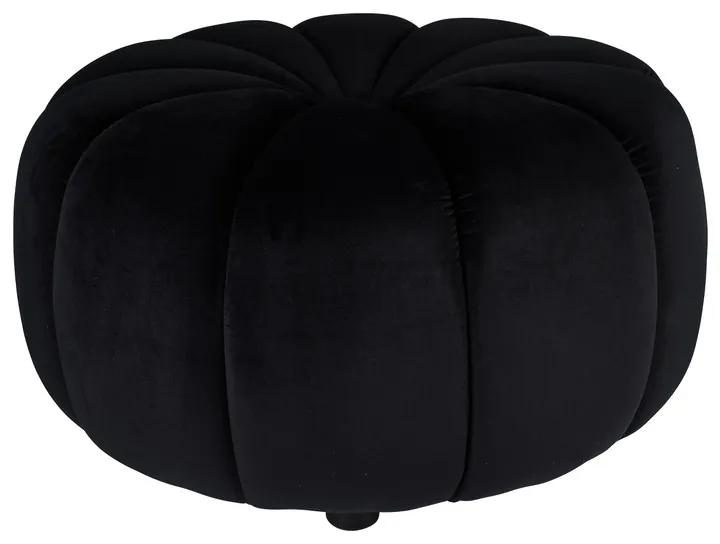 Poef pumpkin - zwart - ø67x37 cm