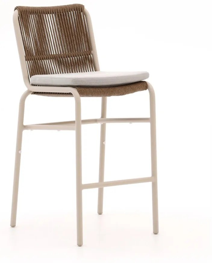 Barkruk tuin | Bellagio Caronia | Wicker (vlechtwerk) | Taupe | Tuinstoel | Stapelbaar | Kees Smit Tuinmeubelen