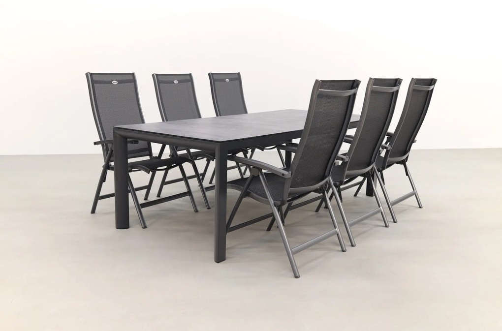 Hartman Salvatore/Baltimor 220x100 cm. verstelbare 6-persoons tuinset
