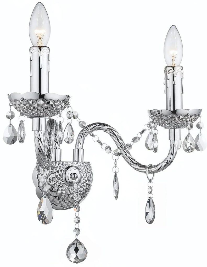 Wandlamp EBT019-2W Chrome