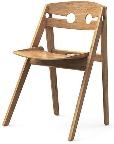 We Do Wood Dining Stoel - Eetkamerstoel - Bamboe hout - Eetkamerstoelen - Houten stoelen - Eettafelstoel - Scandinavisch design