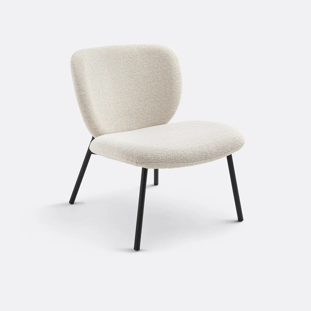 Gestoffeerde loungestoel Belvini