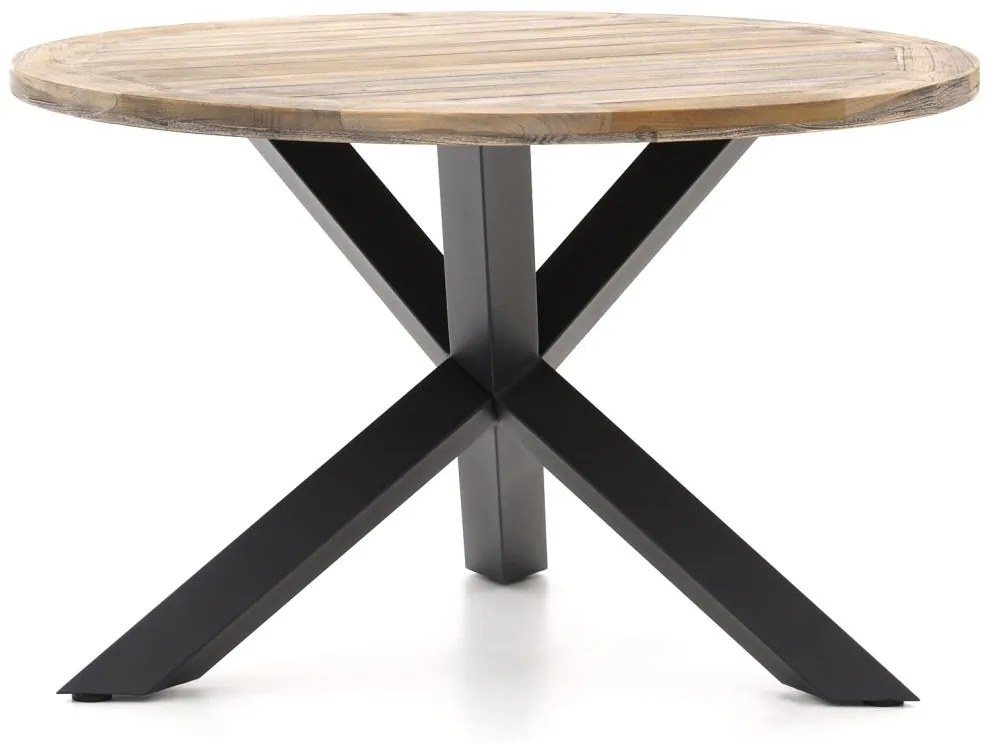+ 10% kassakorting | Tuin eettafel ROUGH | Rond  | Tuintafel Teakhout | Ø120cm | 4 personen | Kees Smit Tuinmeubelen