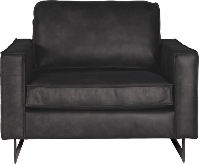 Loveseat - Riverdance - leer Colorado antraciet 01