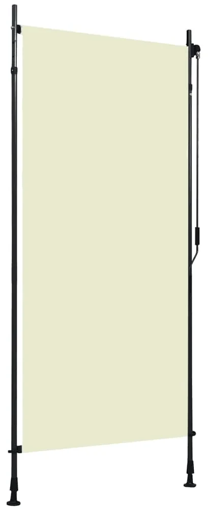 Verticale zonwering HWC-F42, verticale zonwering privacybescherming buitenrolgordijn, UV-bescherming 50 stof ~ 250x180cm, crème-beige