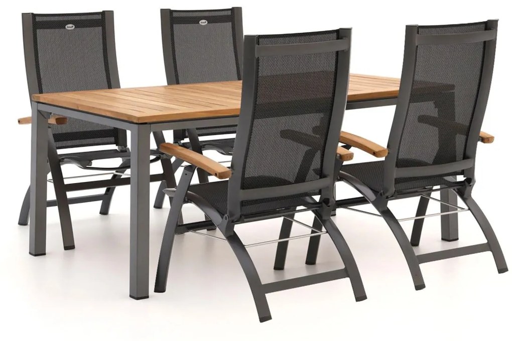 Hartman Primo/Linosa 180cm dining tuinset 5-delig verstelbaar