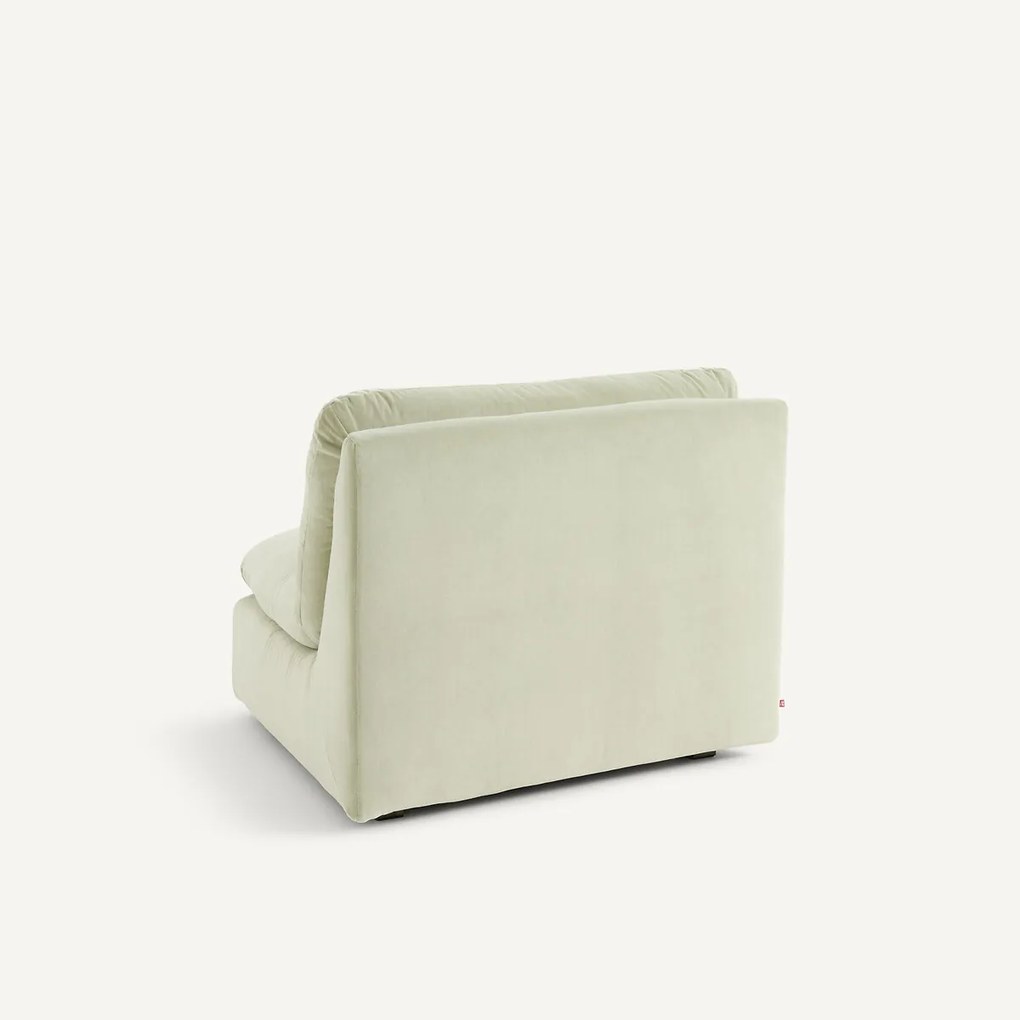 Modulaire hoek in stonewashed fluweel, GIULIANO