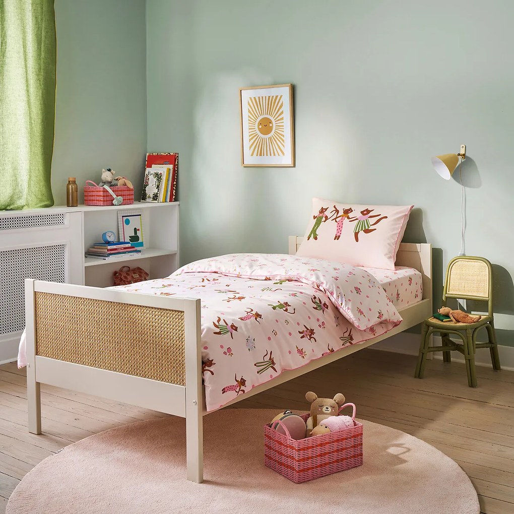 Dekbedovertrek van biologisch katoen, CHATS FLEURIS