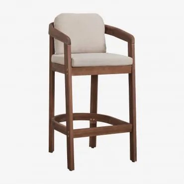 Hoge Kruk Van Acaciahout Uleno ↑75 Cm & Donker Acaciabruin - Sklum