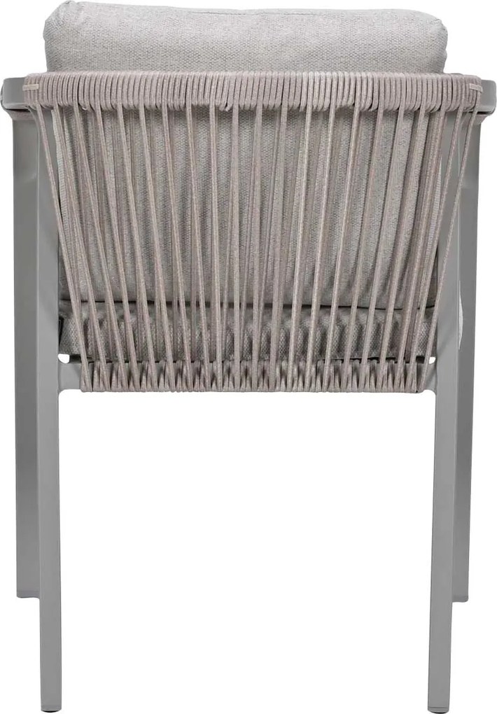 Garden Impressions Milou tuinstoel stapelbaar taupe - 4 stuks