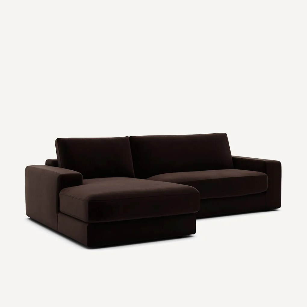 Hoekbank in fluweel, Skander