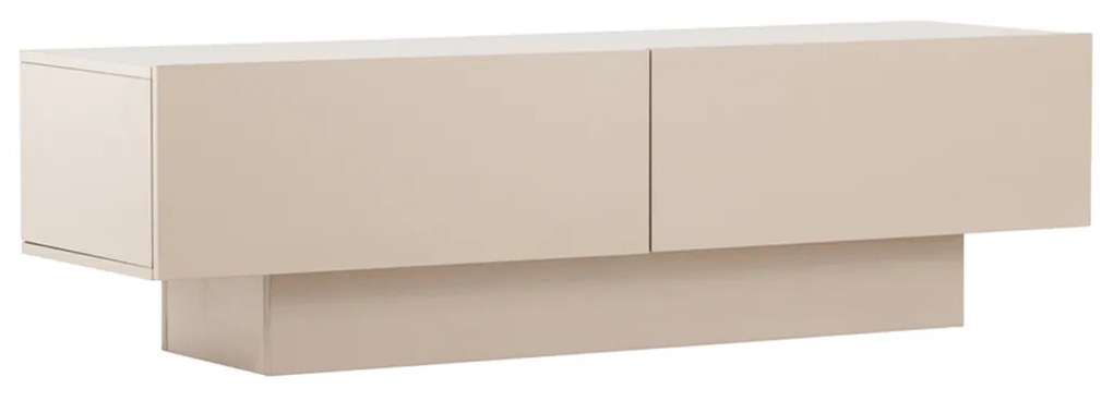 TV Meubel Met Opbergruimte Beige - 160x47x45cm.
