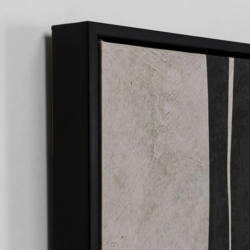 Kare Design Artistic Blacky Abstract Schilderij Zwart Wit