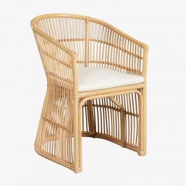 Set Van 2 Rotan Tuinstoelen Izabal Natuurlijk - Sklum