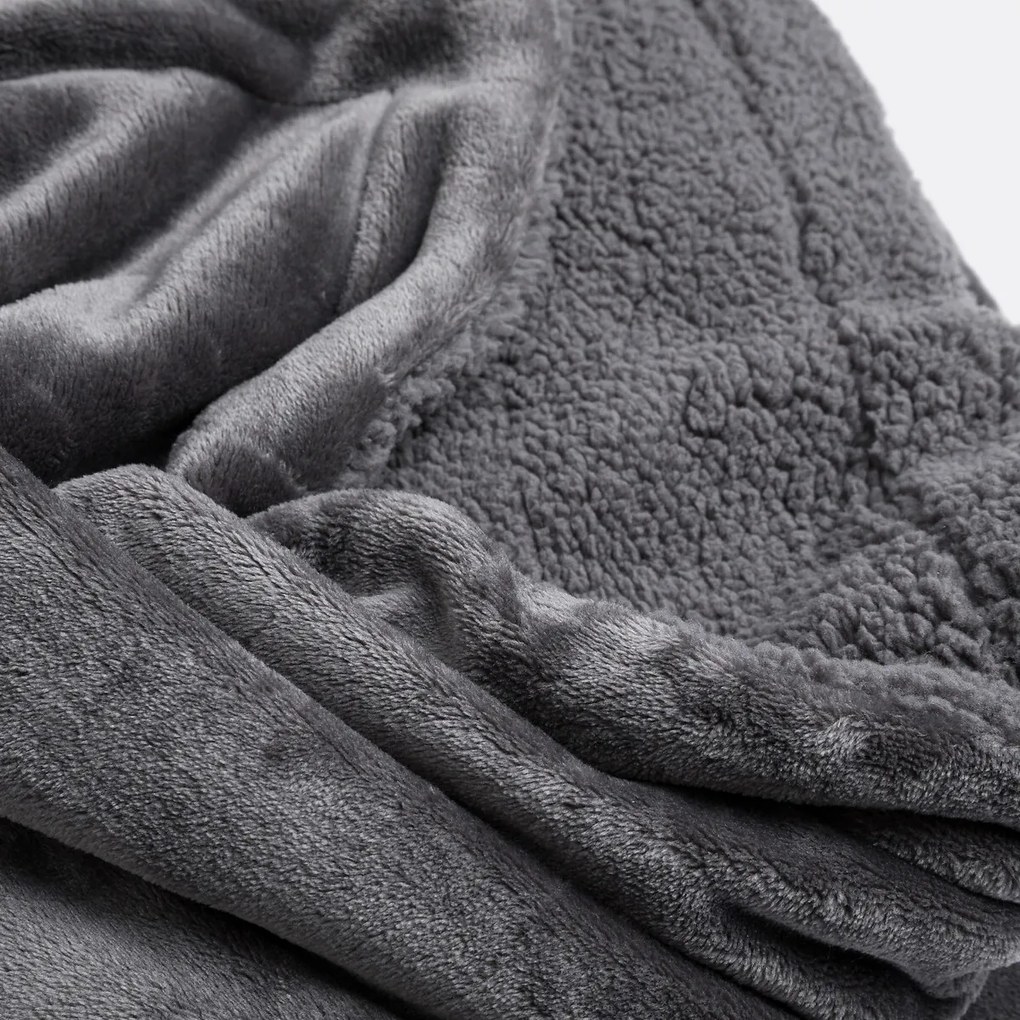 Plaid in fleece en sherpa, Maxine