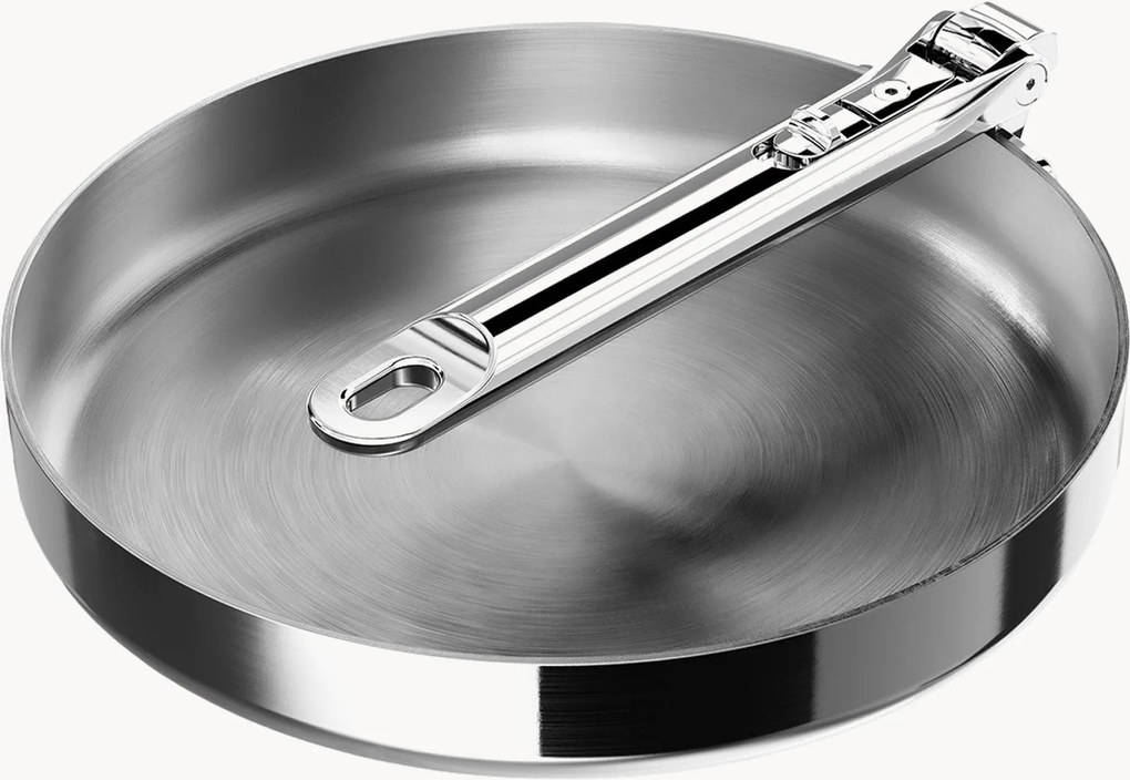 RVS koekenpan Space met inklapbare handvat