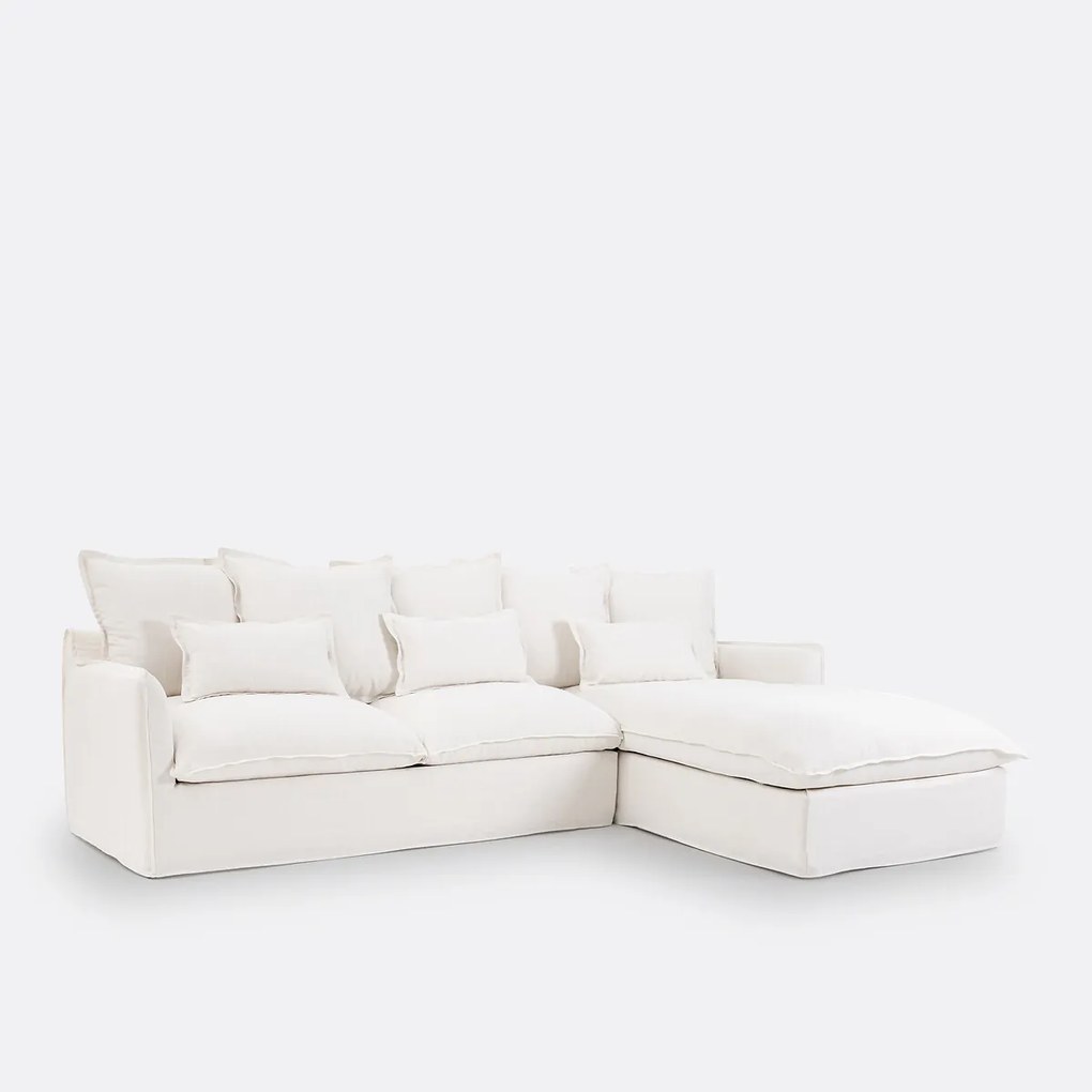 Hoes voor hoekbank in dik linnen, Odna